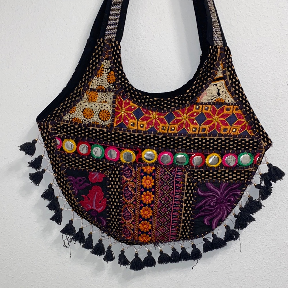 Bohemian Multicolor Embroidered Women's Bag